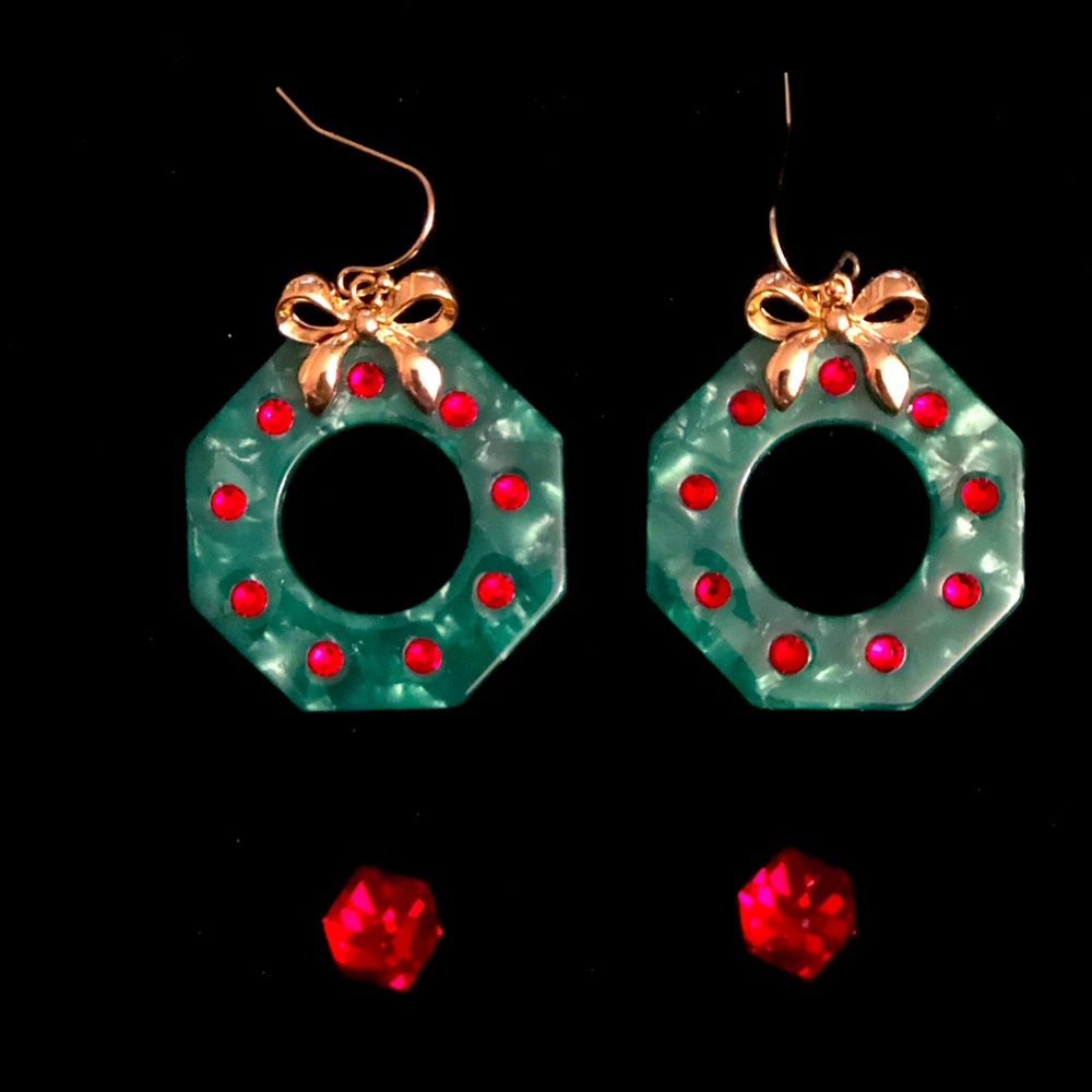 Festive Christmas earrings- two pair.